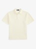 Standard fit polo van piqué katoen - Pale Cream / Crème
