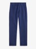 Straight fit chino in linnenblend - Dusty Azure-31RH