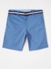 Straight fit chino met ceintuur - Blauw