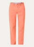Straight fit chino met steekzakken - Deep Mango / Zalmroze