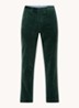 Straight fit chino van corduroy met stretch - Donkergroen