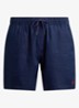 Straight fit korte broek van linnen - Newport Navy