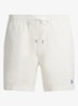 Straight fit korte broek van linnen - White / Wit