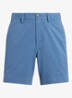 Straight fit korte chino met stretch - Delta Blue / Blauw