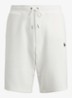 Straight fit korte joggingbroek met logo en steekzakken - Wit