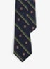 Stropdas in zijdeblend met print - Donkerblauw