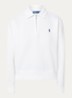 Sweater met halve rits en logoborduring - Wit