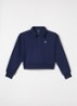 Sweater met halve rits - Donkerblauw