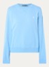 Sweater met logoborduring - Lichtblauw