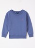 Sweater met logoborduring - Indigo