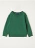Sweater met logoborduring - Groen