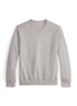 Sweater met logoborduring - Soft Grey C1730 / Lichtgrijs