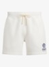 Sweater met polokraag en logoborduring - White / Wit