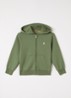 Sweatvest met capuchon - Groen