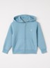 Sweatvest met capuchon - Blauwgrijs