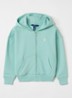 Sweatvest met logo - Turquoise