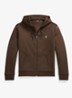 Sweatvest met steekzakken en logoborduring - Nutmeg Brown