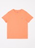 T-shirt met logoborduring - Oranje