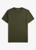 T-shirt met logoborduring - Company Olive/C9760