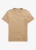 T-shirt met logoborduring - Cafe Tan/C8176-3X17