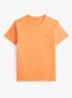 T-shirt met logoborduring - Pompano Orange/C5566-47X1