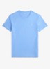 T-shirt met logoborduring - Bristol Blue/C1359-47WX