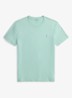 T-shirt met logoborduring - Celadon/C7109-ZYV9