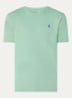 T-shirt met logoborduring - Faded Mint / Mint