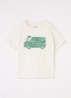 T-shirt met logoprint - Beige