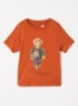 T-shirt met logoprint - Oranje