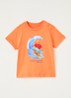 T-shirt met print - Oranje
