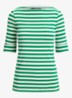 T-shirt met streepprint - Groen