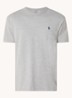 T-shirt van jersey met logoborduring - Andover Heather / Grijs
