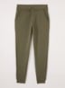 Tapered fit joggingbroek met logo - Olijfgroen
