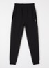 Tapered fit joggingbroek met logoborduring - Zwart