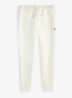 Tapered fit joggingbroek met logoborduring - White / Wit