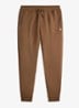 Tapered fit joggingbroek met logoborduring - Luggage Brown / Bruin
