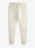 Tapered fit joggingbroek met logoborduring - Stone Pebble / Grijs