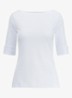 Top met boothals - White / wit