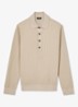 Admiral regular fit polo met ribstructuur - Beige