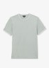 Ainsley T-shirt met gestreept detail - Lindegroen
