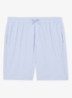 Ajay straight fit korte broek met structuur - Lichtblauw