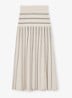 Alice midi jurk met plooien - Beige