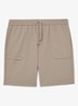 Ascend straight fit korte broek met steekzakken - Taupe