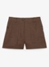 ASHBY Linen Shorts - Chocoladebruin