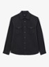 Astra regular fit overshirt met borstzakken - Navy / Blauw