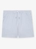 Bay Seesucker zwemshort met streepprint - Lichtblauw