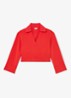 Bea sweater met kraag - Koraal