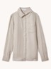 Belle blouse van linnen met borstzak - Beige
