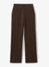 Bernie high waist straight fit joggingbroek met steekzakken - Chocoladebruin